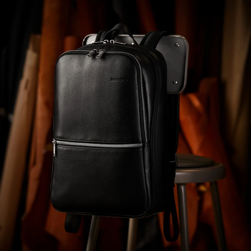 Samsonite Classic Business Leather Slim Backpack