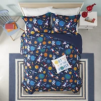 Intelligent Design Kids Conner Transportation Comforter Set with decorative pillow