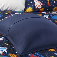 Intelligent Design Kids Conner Transportation Comforter Set with decorative pillow