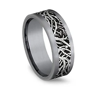 Mens 8MM Tantalum Wedding Band