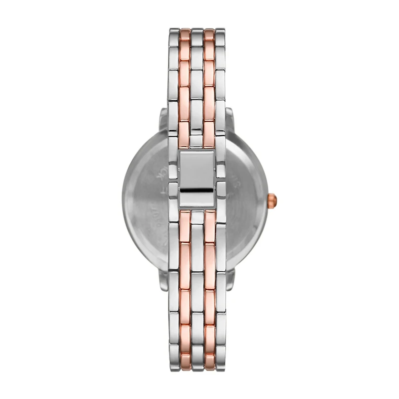 Geneva Womens Crystal Accent Two Tone Bracelet Watch Fmdjm236