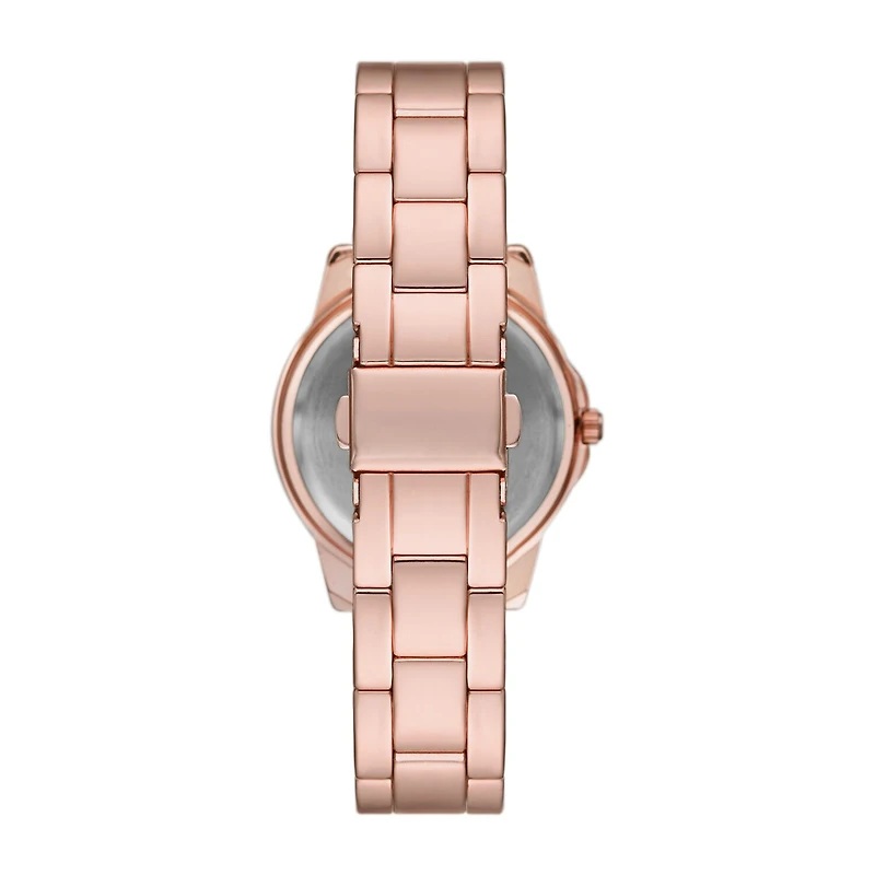 Geneva Ladies Womens Crystal Accent Rose Goldtone Bracelet Watch Fmdjm240