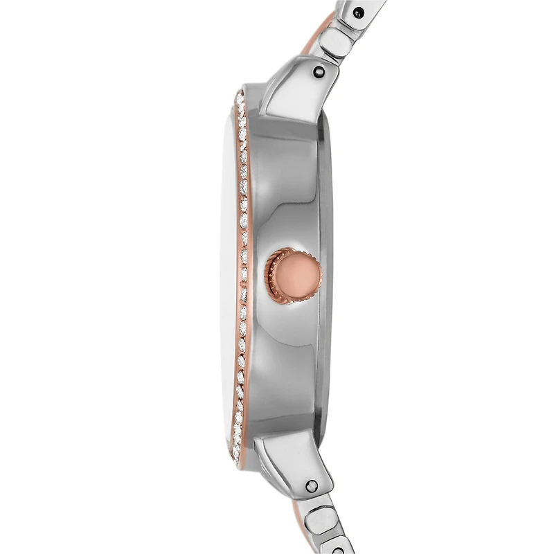 Geneva Womens Crystal Accent Two Tone Bracelet Watch Fmdjm242