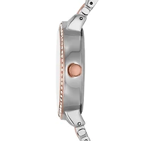Geneva Womens Crystal Accent Two Tone Bracelet Watch Fmdjm242
