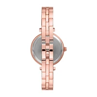 Geneva Womens Crystal Accent Rose Goldtone 2-pc. Watch Boxed Set Fmdjset068