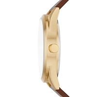 Opp Mens Brown Strap Watch Fmdjo225