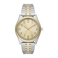 Mens Two Tone Stainless Steel Expansion Watch Fmdjo234