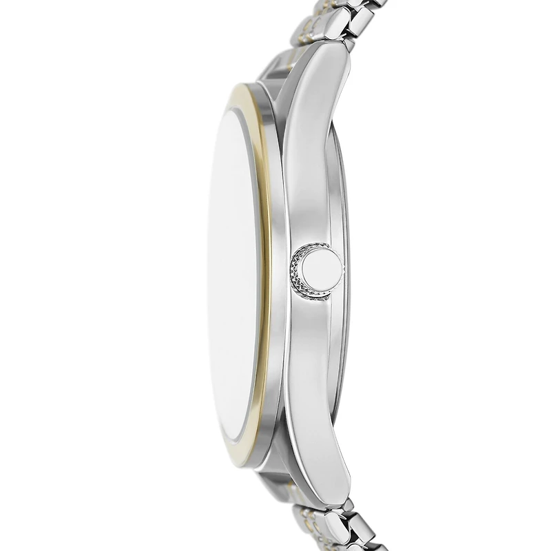 Mens Two Tone Stainless Steel Expansion Watch Fmdjo234