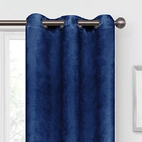 Regal Home Austin Grommet Top Embossed Blackout Set of 2 Curtain Panel