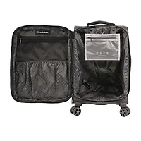 Brookstone Elswood 21 Inch Softside Lightweight Carry-On Spinner Luggage