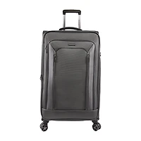 Brookstone Elswood 29 Inch Softside LIGHTWEIGHT Checked Spinner Luggage
