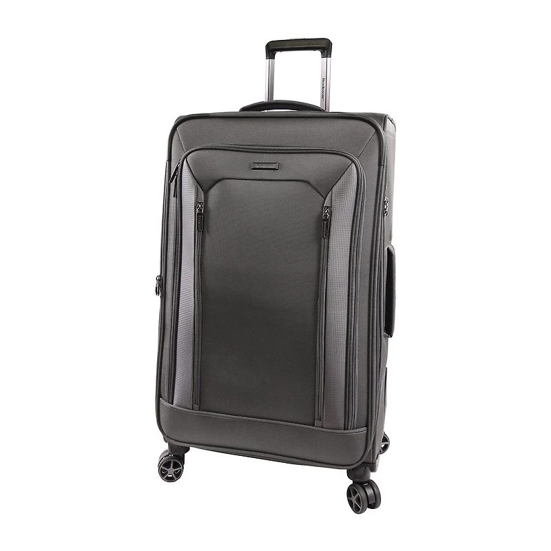Brookstone Elswood 29 Inch Softside LIGHTWEIGHT Checked Spinner Luggage