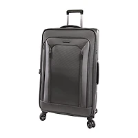 Brookstone Elswood 29 Inch Softside LIGHTWEIGHT Checked Spinner Luggage