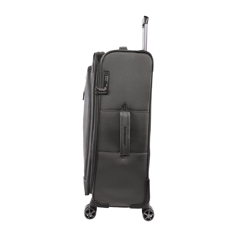 Brookstone Elswood 29 Inch Softside LIGHTWEIGHT Checked Spinner Luggage