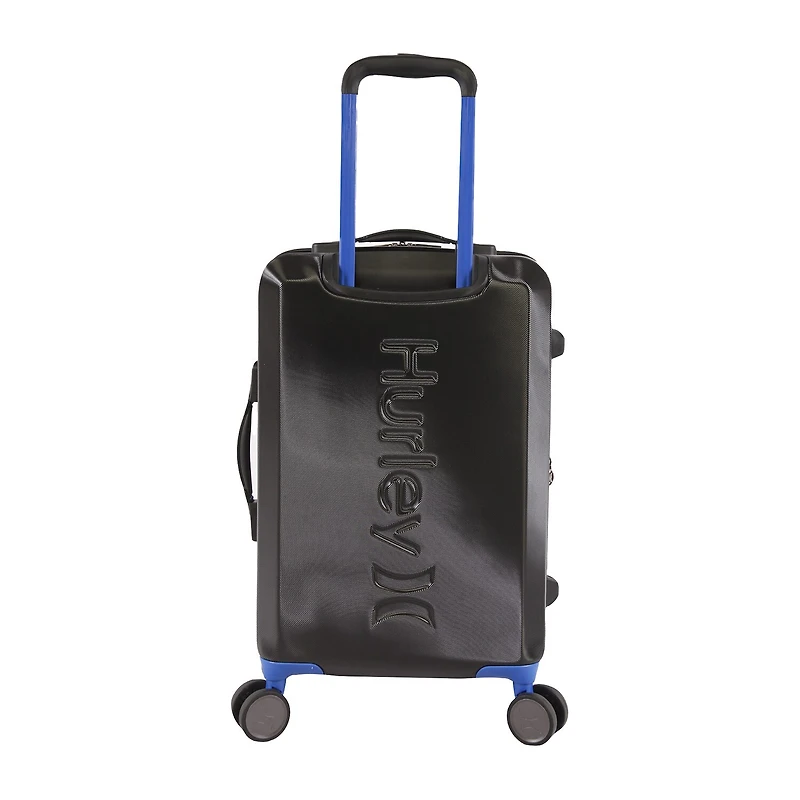 Hurley Wave 21 Inch Hardside Lightweight Carry-On Spinner Luggage