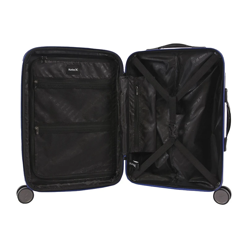 Hurley Suki 21 Inch Hardside Lightweight Carry-On Spinner Luggage