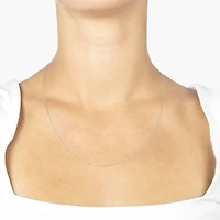 Silver Treasures Made In Italy Twisted Serpentine Sterling Silver 18-24" Chain Necklace