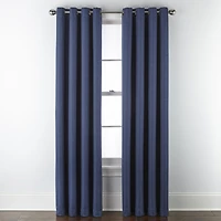Max Blackout Prescott Grommet Top 100% Single Curtain Panel