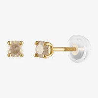 1/4 CT. T.W. Natural White Diamond 14K Gold 3mm Round Stud Earrings