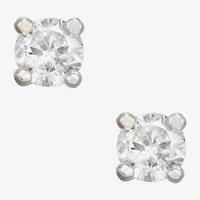1/10 CT. T.W. Natural White Diamond 14K Gold 2.5mm Round Stud Earrings