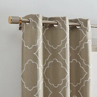 Elrene Home Fashions Valian Grommet Top Energy Saving Blackout Set of 2 Curtain Panel