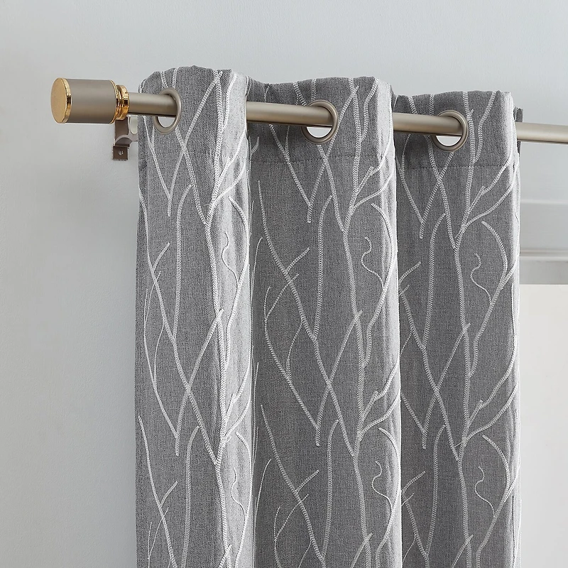 Elrene Home Fashions Sterling Grommet Top Energy Saving Blackout Set of 2 Curtain Panel