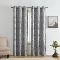 Threadmade Berber Grommet Top Energy Saving Blackout Set of 2 Curtain Panel