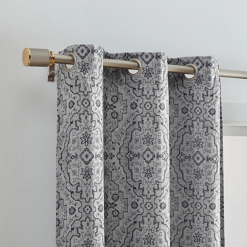 Threadmade Berber Grommet Top Energy Saving Blackout Set of 2 Curtain Panel