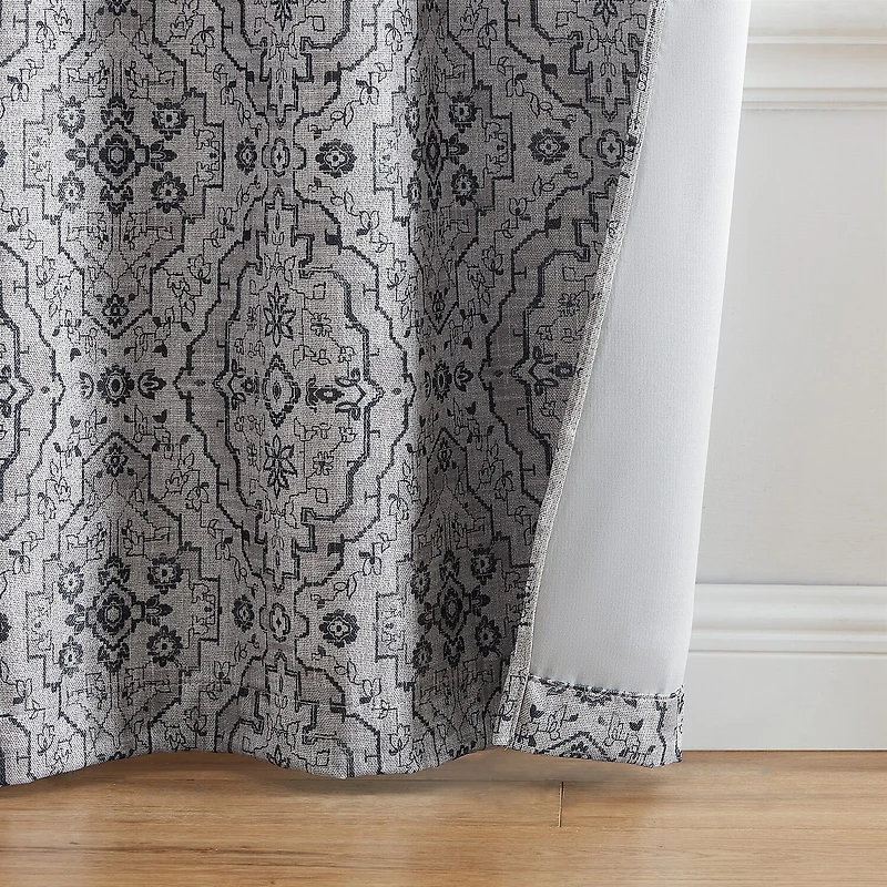 Threadmade Berber Grommet Top Energy Saving Blackout Set of 2 Curtain Panel