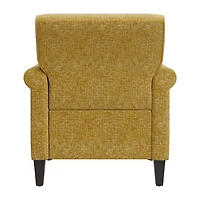 Jean Traditional Rolled Arm Accent Chair with Pewter Nailheads Chenille