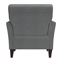 Alex Transitional Flared Arm Accent Chair Velour