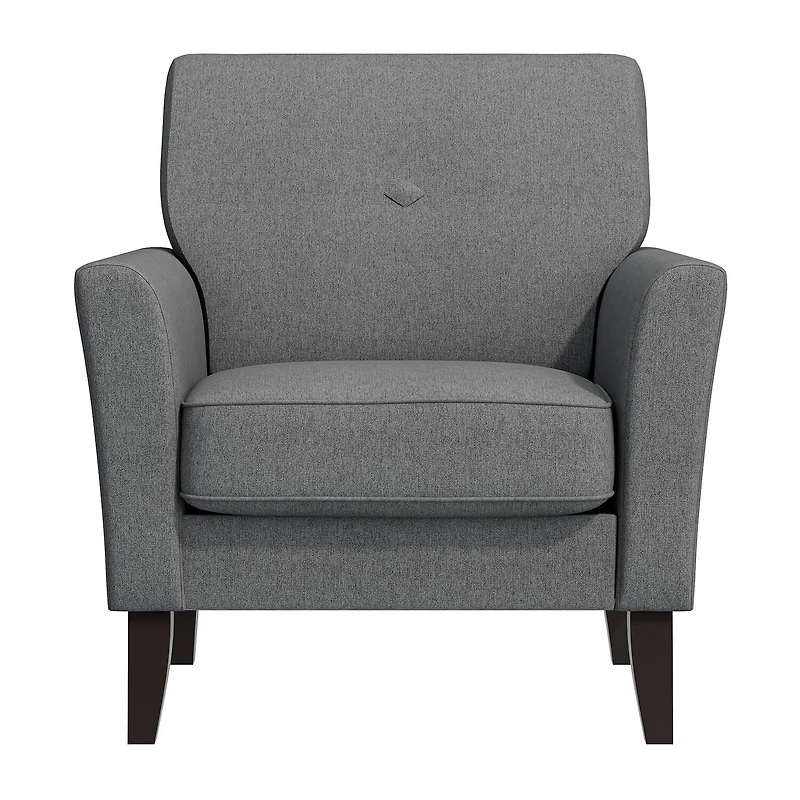 Alex Transitional Flared Arm Accent Chair Velour