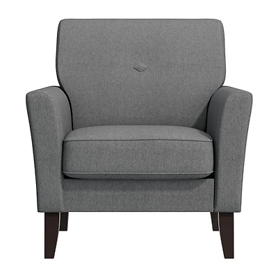 Alex Transitional Flared Arm Accent Chair Velour