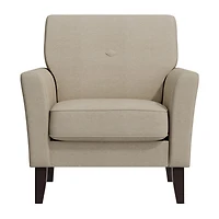 Alex Transitional Flared Arm Accent Chair Velour