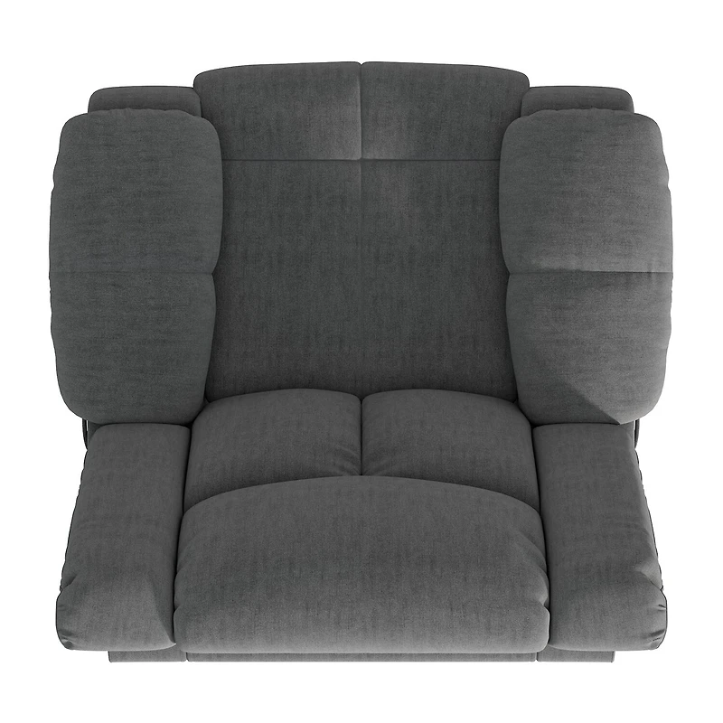 ProLounger Traditional Swivel Glider Recliner Plush Velvet