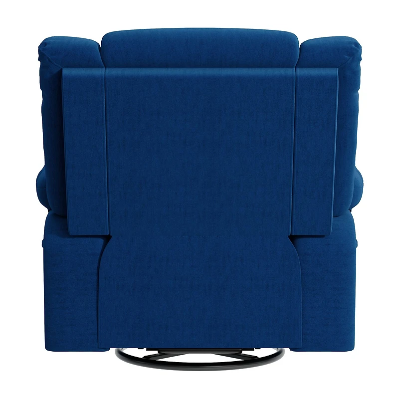 ProLounger Traditional Swivel Glider Recliner Plush Velvet