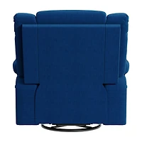 ProLounger Traditional Swivel Glider Recliner Plush Velvet