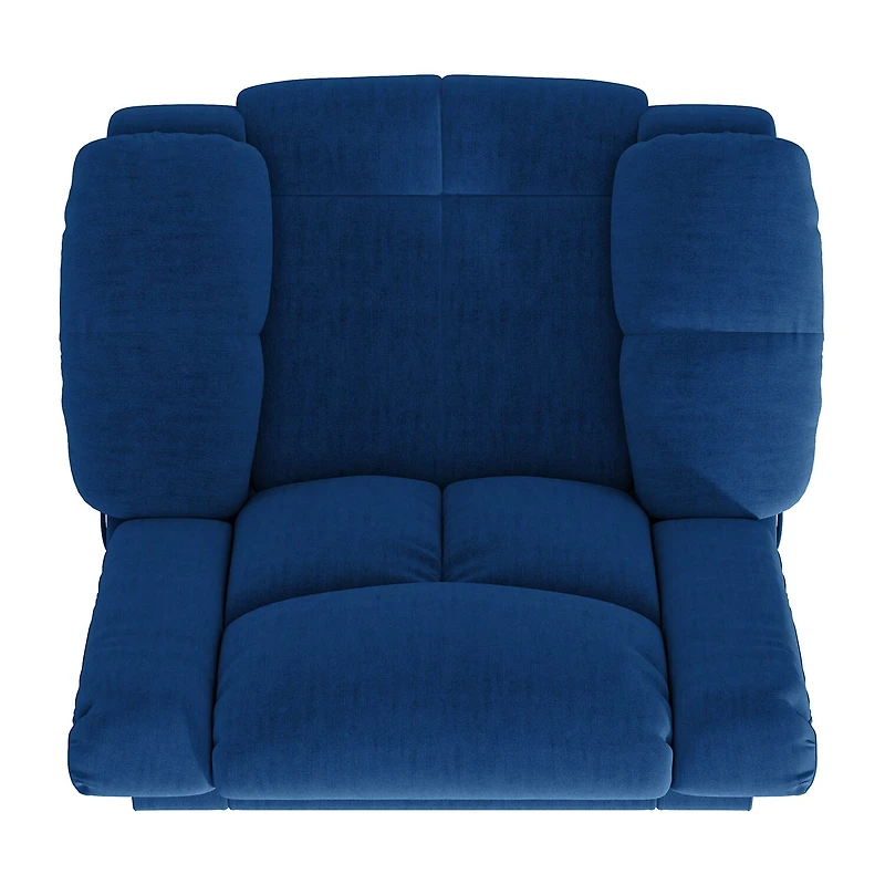 ProLounger Traditional Swivel Glider Recliner Plush Velvet