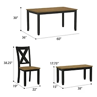 Sofia 6-pc. Rectangular Dining Set