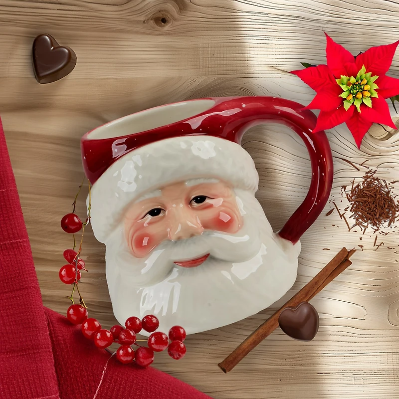 Certified International Santa's Secret 4-pc. Coffee Mug