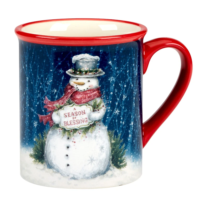 Certified International Snowman Greetings 4-pc. Holiday Coffee Mug