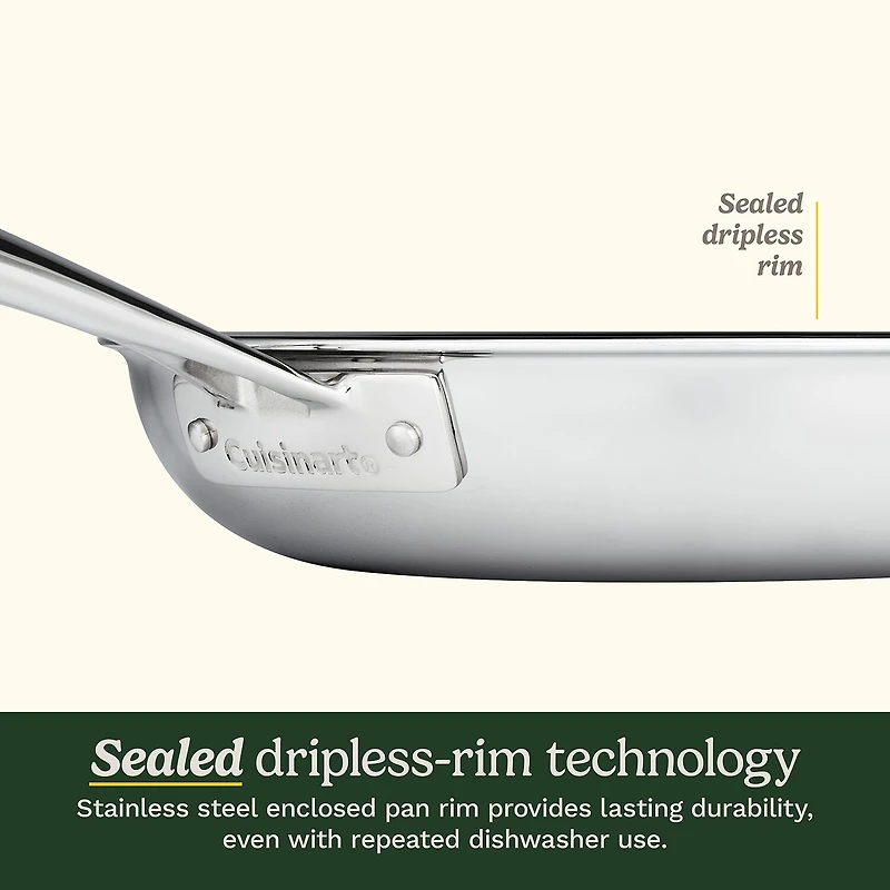 Cuisinart FusionElite Tri-Ply Stainless Steel 10" Skillet