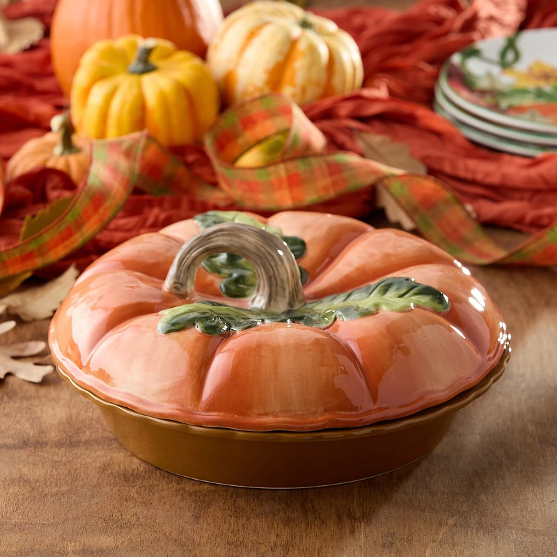 Certified International Harvest Fields 10.5" Pie Plate