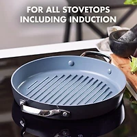 GreenPan Valencia Pro Hard Anodized Ceramic Non-Stick 11" Grill Pan