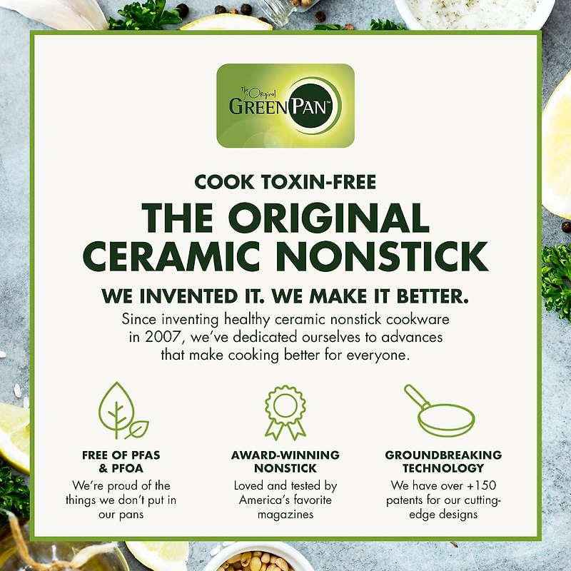 GreenPan Chatham Ceramic Non-Stick 8" Open Frypan
