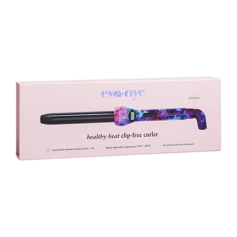 Eva Nyc Floral Frenzy Clip-Free Curling Iron