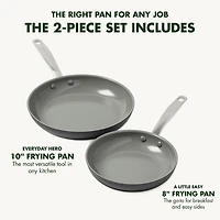 GreenPan Chatham Hard Anodized Ceramic Non-Stick 2-pc. Frying Pan