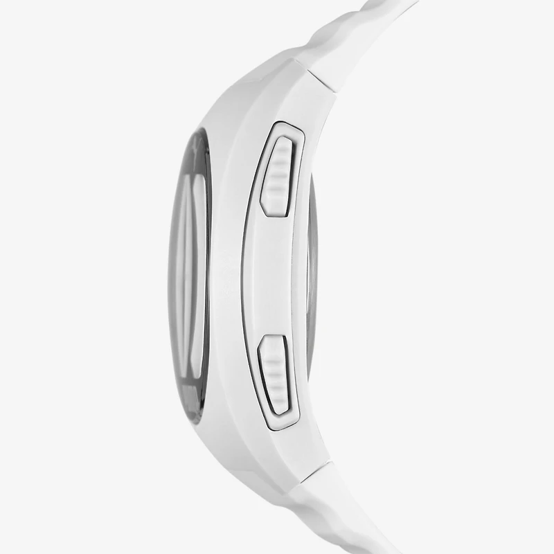 PUMA Mens Digital White Strap Watch P6012