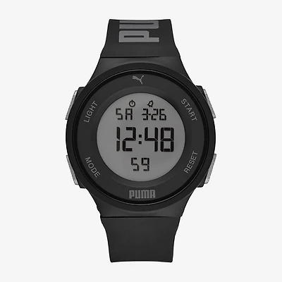 PUMA Mens Digital Black Strap Watch P6032