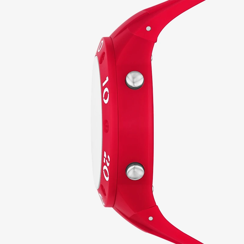 PUMA Mens Digital Red Strap Watch P6037